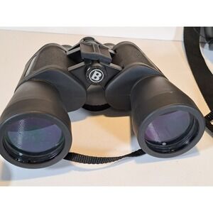 Bushnell 16x50 Binoculars Black 13-1650 PowerView with Case and Lens Caps